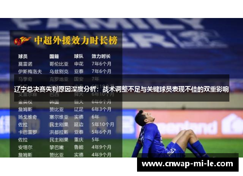 辽宁总决赛失利原因深度分析:战术调整不足与关键球员表现不佳的双重影响 辽宁总决赛失利原因深度分析:战术调整不足与关键球员表现不佳的双重影响
